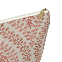 Mumbai Lace Accessory Pouch w T-bottom in Pink